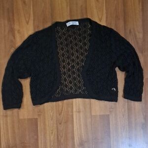 Chic Black Lace Shrug